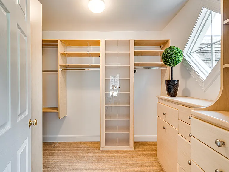 Primary bedroom closet/dressing room