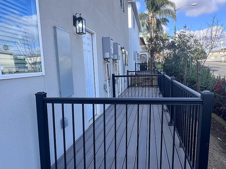 Each unit has it own patio