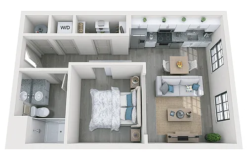 Floor plan Stokes Studio