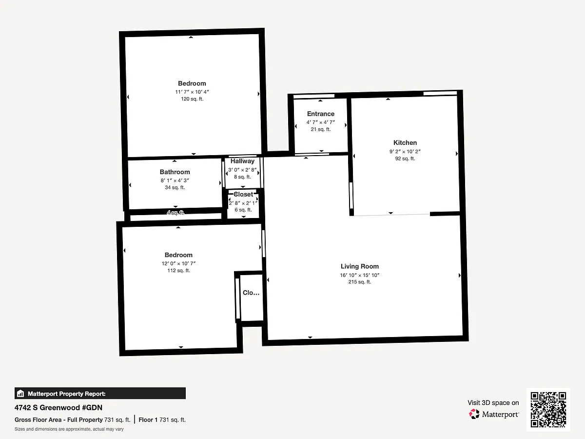 Floor plan 2BR-GDN