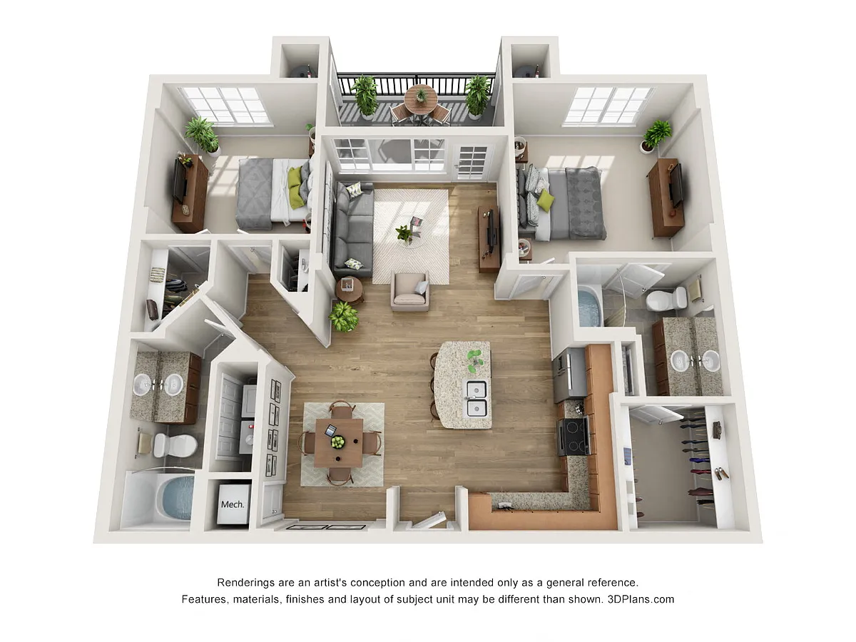 Floor plan B1 Renovated