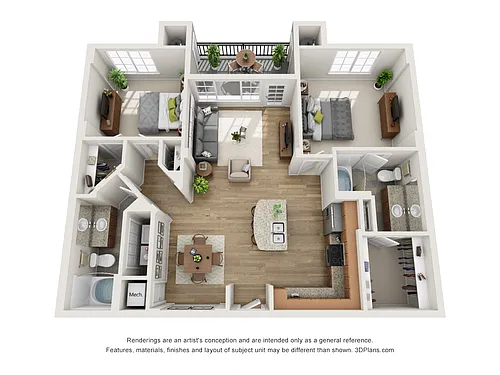 Floor plan B1 Renovated