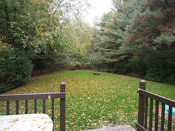 Backyard view.  Love the privacy!