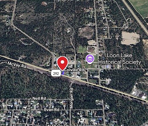 Map shows location near lake