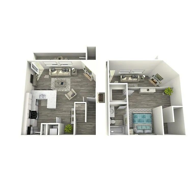 Floor plan 1x1 TH