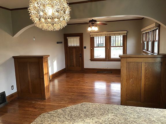 Living and dining rooms.
