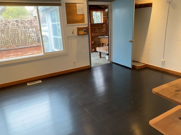 Mudroom into living room