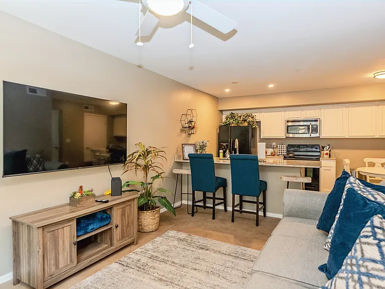 New 2br/2ba Living Room (staged unit) (New 1br1ba are similar)