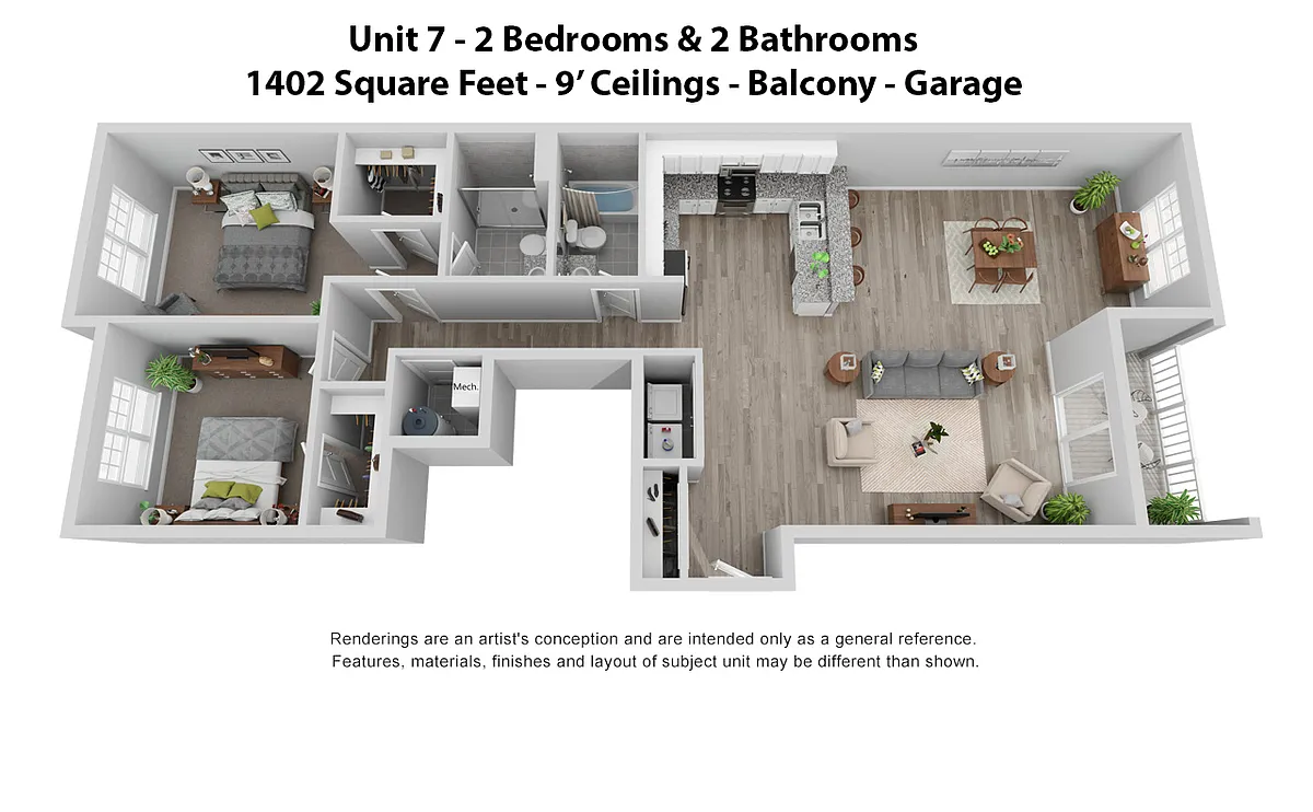 Floor plan 6 and 7