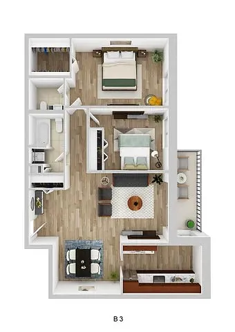 Floor plan B3