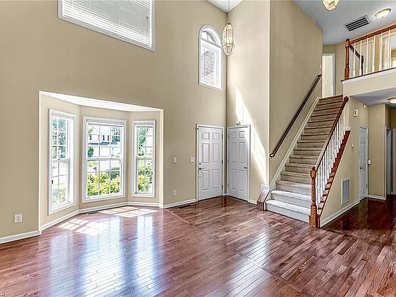 Living room and stairs to bedrooms
