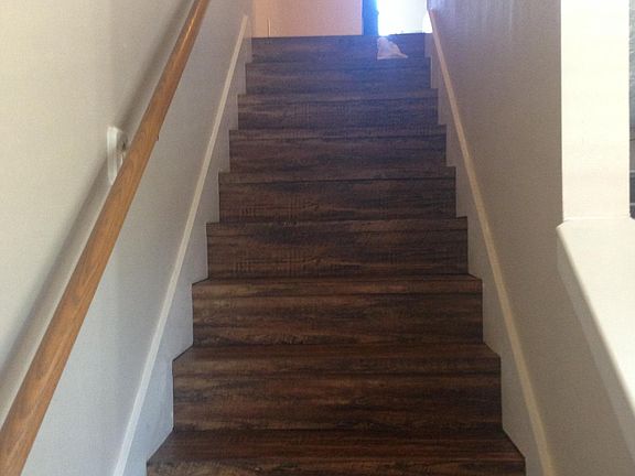staircase to bedroom & bath