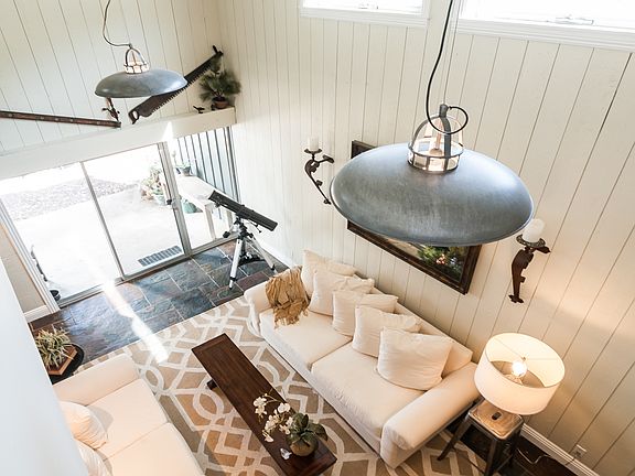 looking down from study on greatroom