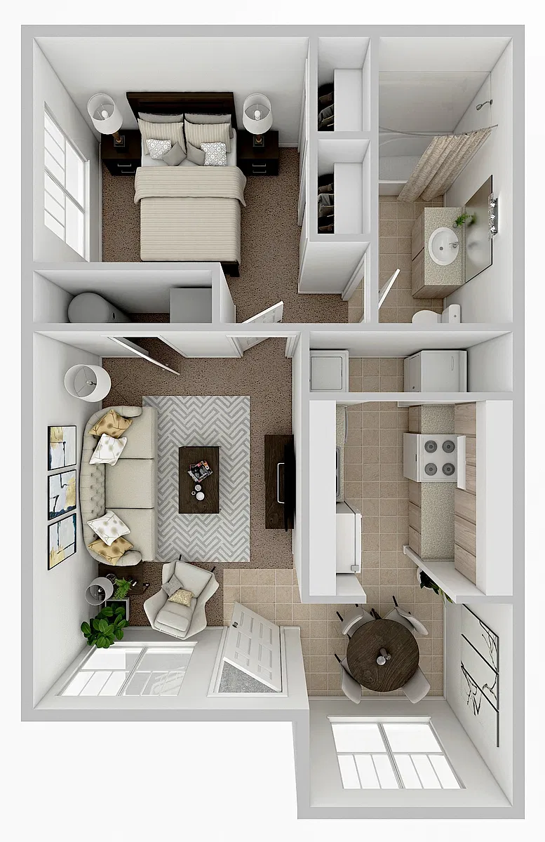 Floor plan OTC - 1 X 1