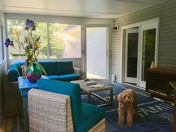 Screened in patio room