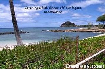 Our private lagoon, protected by breakwater