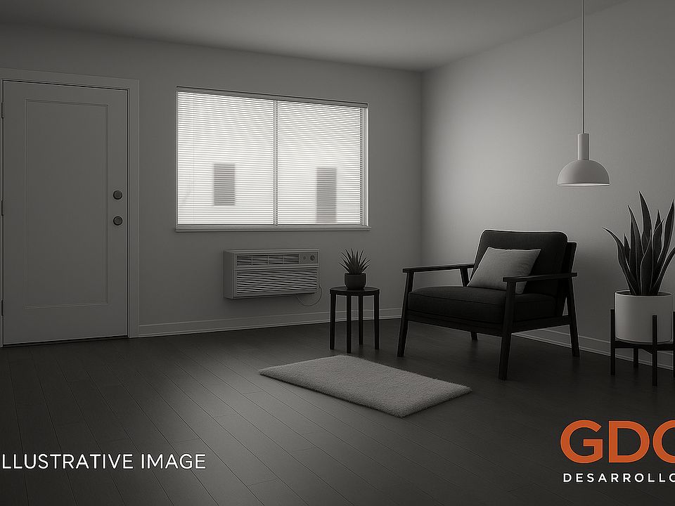The featured image is an illustrative rendering intended to show the potential ambiance of the space when furnished and decorated.