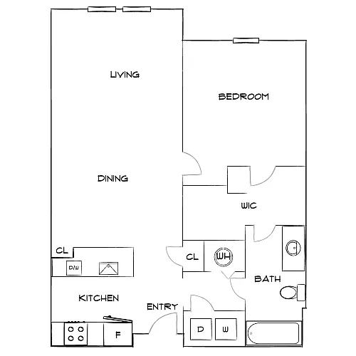 Floor plan Design 1B
