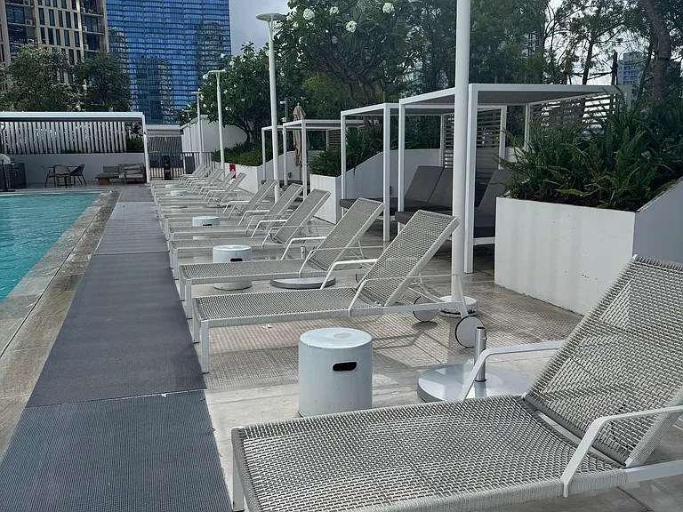 pool cabanas for resting