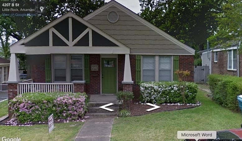 front of the house