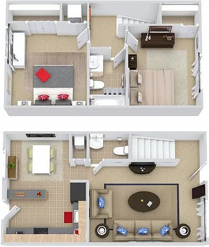 Floor plan 2 Bed/1.5 Bath- Phase 2