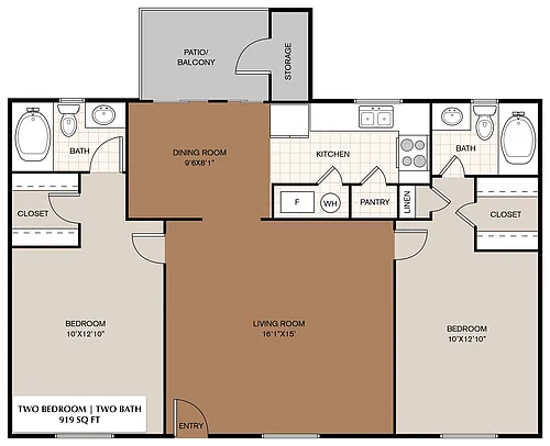 Floor plan 2X2