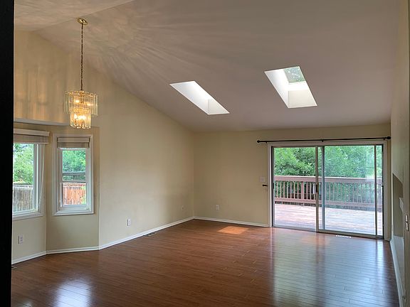 Large main living area with skylights