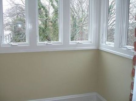Off the living room is a great sunroom or office. Very ligh