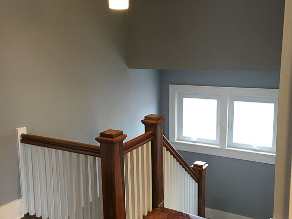 Restored hardwood flooring.
