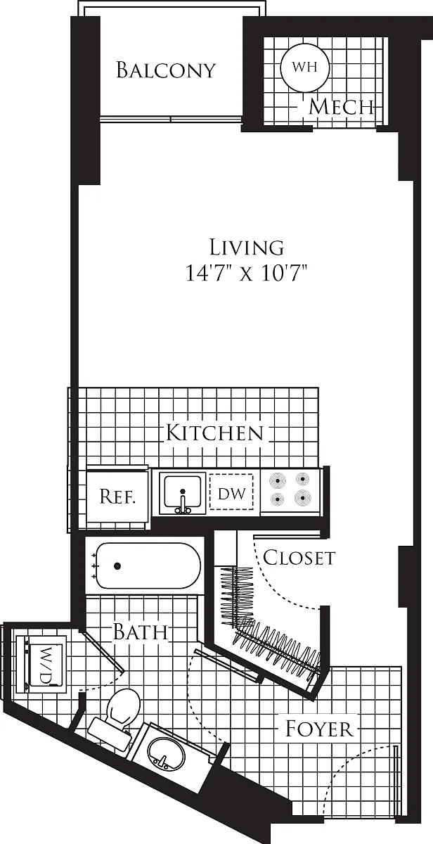 Floor plan Studio- 493