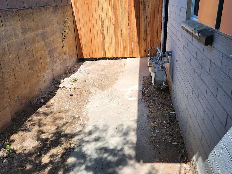 private outdoor patio
