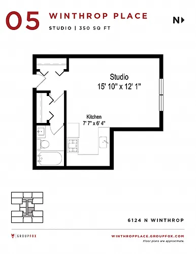 Floor plan Studio