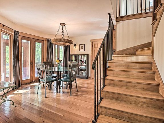 Dining area and stairs to second level