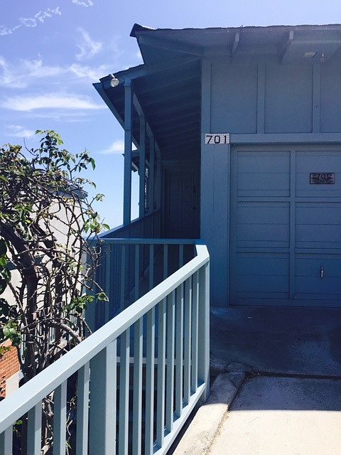 Front entrance and garage