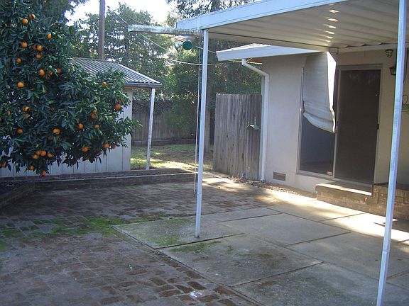 Huge enclosed patio with storage