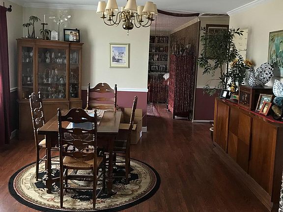 Looking through dining room from living room all the way dow