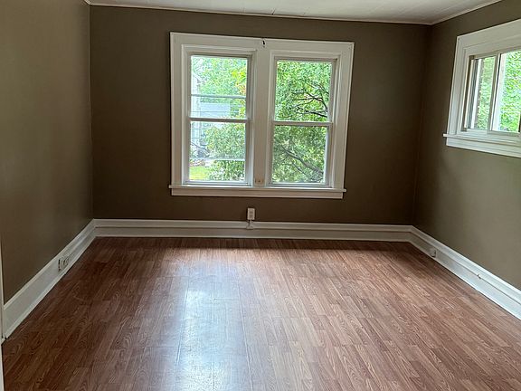 View from dining area into living room