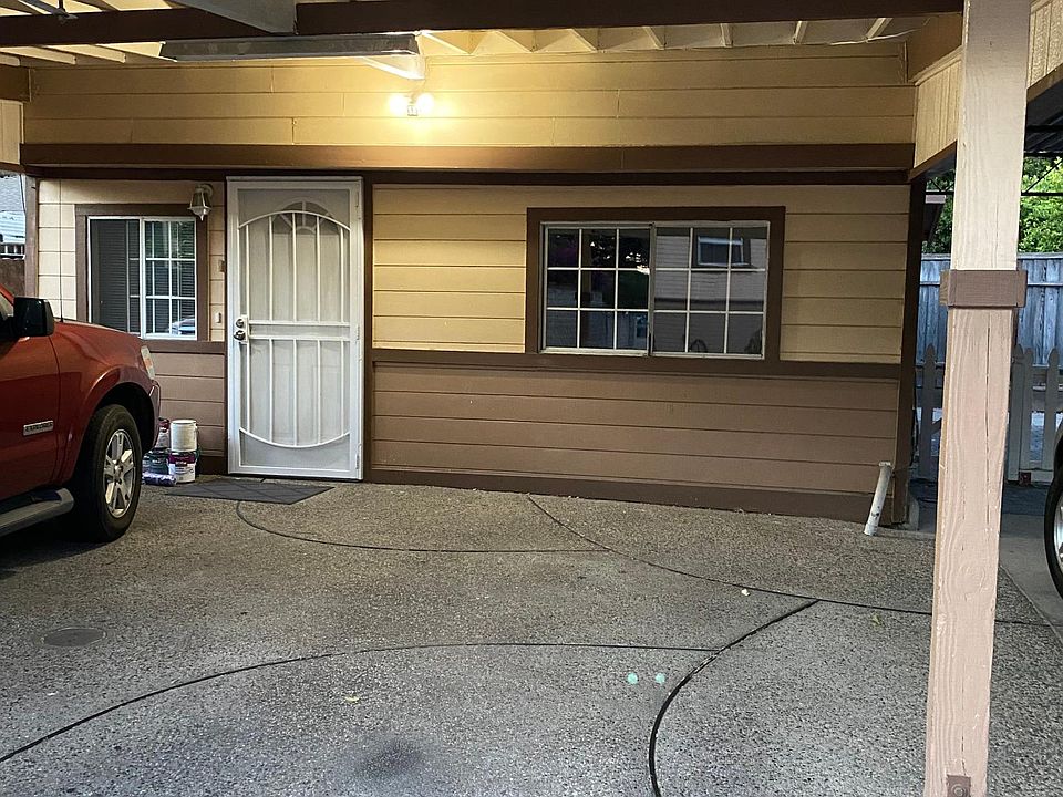 Front door with security screen door