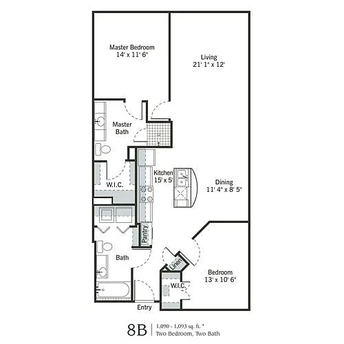Floor plan 8B