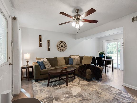 Open living and dining space