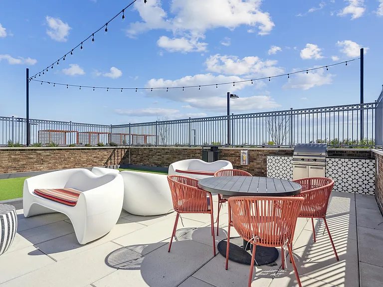 Rooftop Lounge with Ping Pong Table & Grill Area