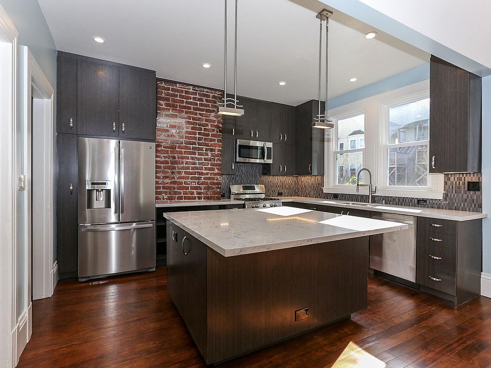 Remodeled kitchen, with stainless appliances, recessed lighting, new plumbing.