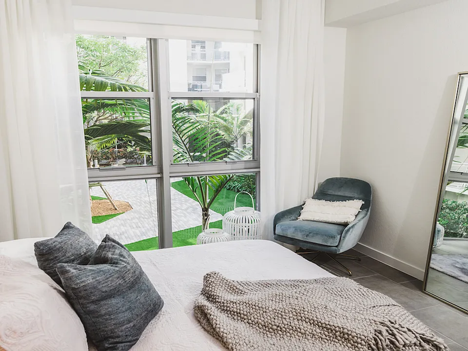 Tranquil bedrooms with courtyard views