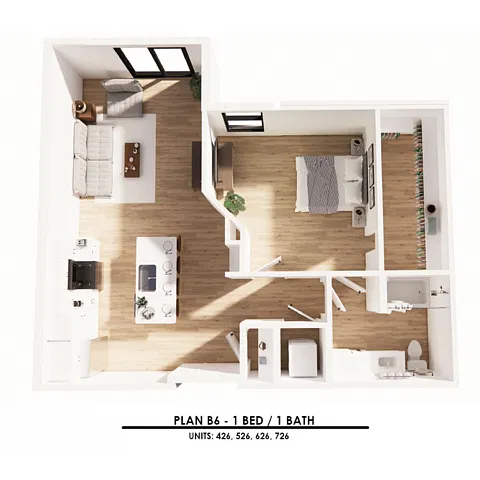 Floor plan B6 1X1