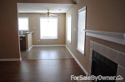 Gas fireplace.
