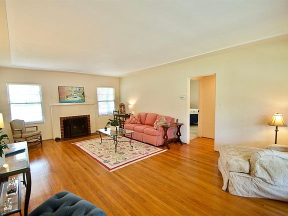 Love the fireplace in the living room area.