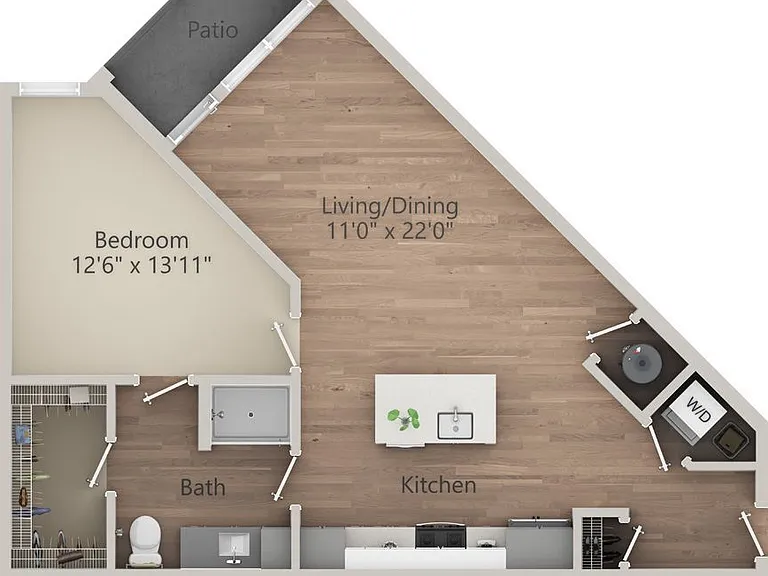 The Sawyer Providence Farm - A3 - 1 Beds - 1 Baths - 797 Sq. ft.