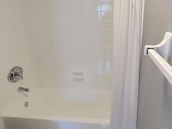 Hallway Bathroom with new sink cabinets counter,