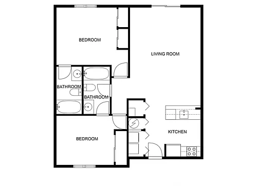 Floor plan 2 X 2