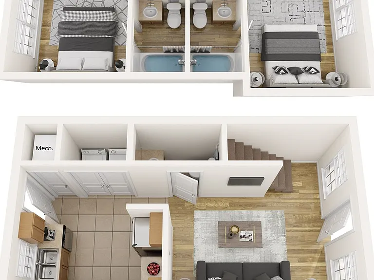 Beautiful 2bedroom 2.5 bath Townhome — Photo 2